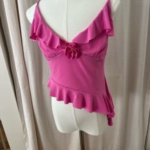 Urban outfitters pink asymmetrical tank